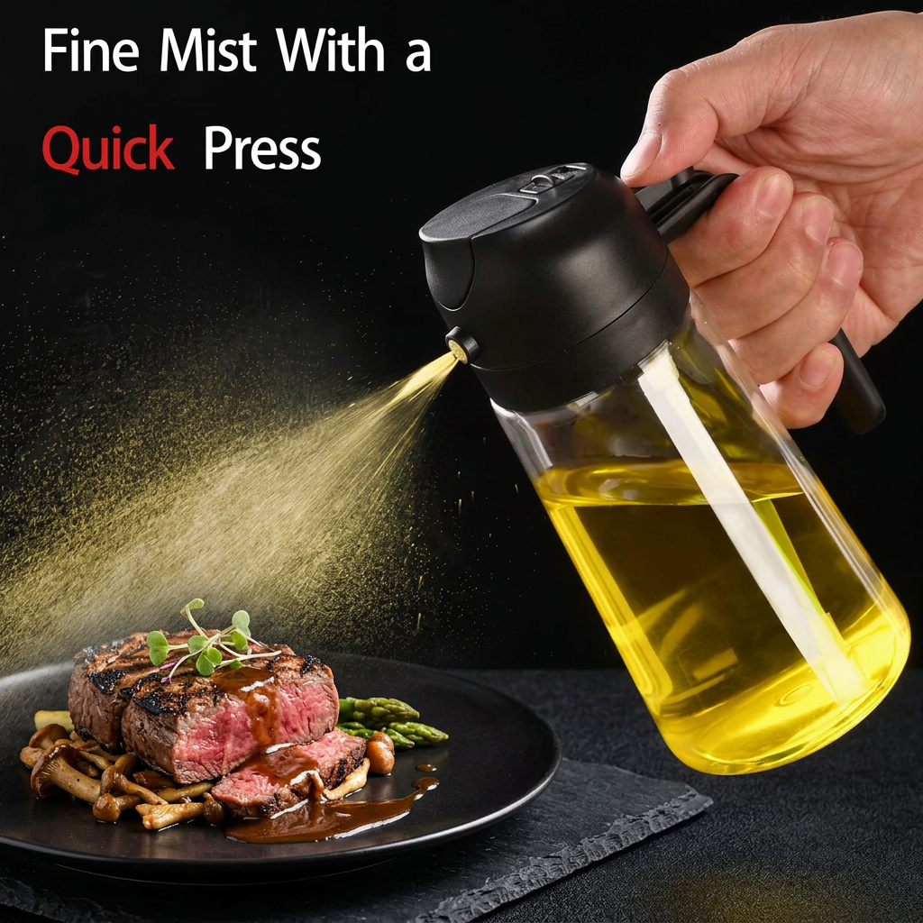 2-in-1 Oil Spray Bottle – Fine Mist