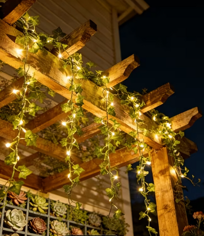Solar Ivy Leaf Fairy Lights