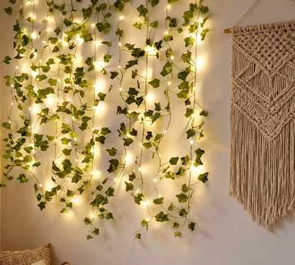 Solar Ivy Leaf Fairy Lights