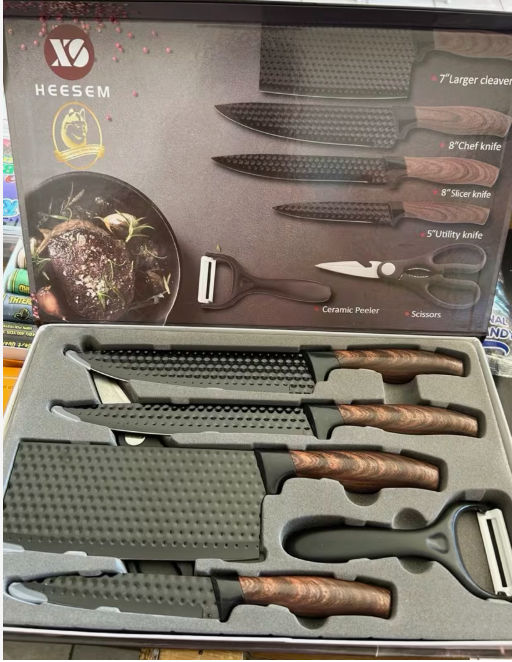 ChefMate 6-Piece Steel Knife Set