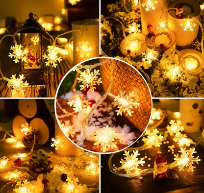 Snowflake Decorative String Lights