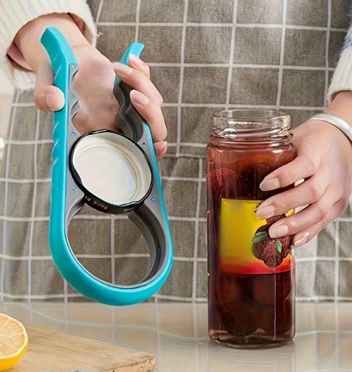 Easy Grip 4-in-1 Can & Bottle Opener – Ergonomic Non-Slip Design