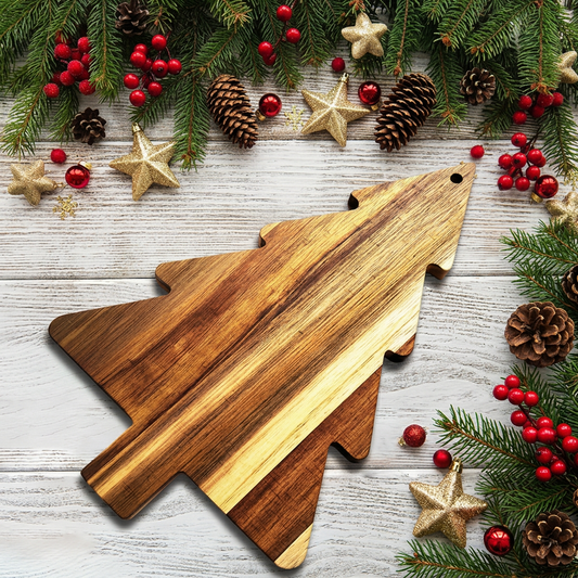 Festive Christmas Tree Cutting Board
