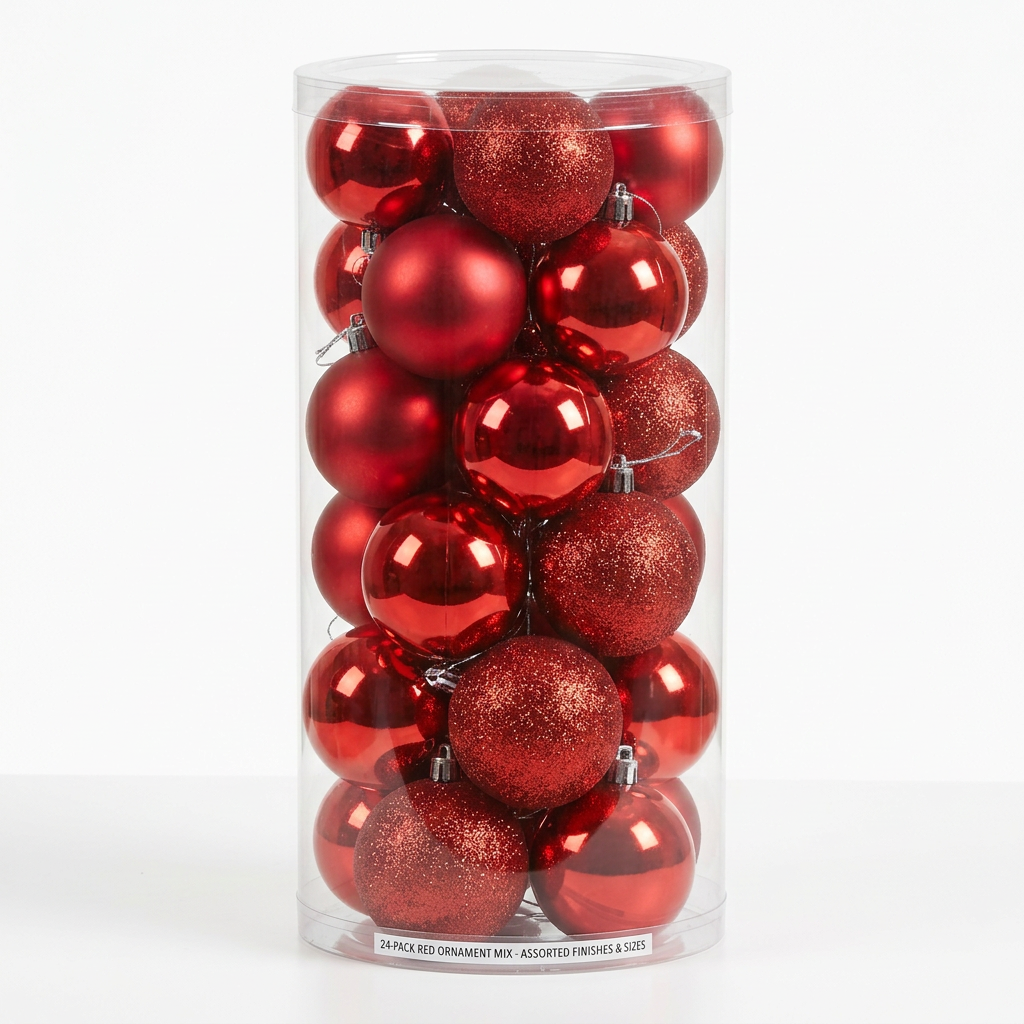 Red Christmas Ball Ornaments