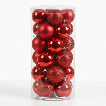 Red Christmas Ball Ornaments