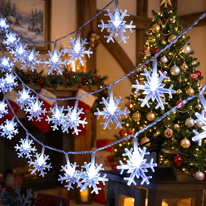 Snowflake Decorative String Lights